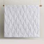 Accessorize Dotty Clip White 3 Piece Jacquard Comforter Set King - Home & Garden > Bedding