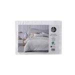 Accessorize Elma White Jacquard Quilt Cover Set Queen - Home & Garden > Bedding