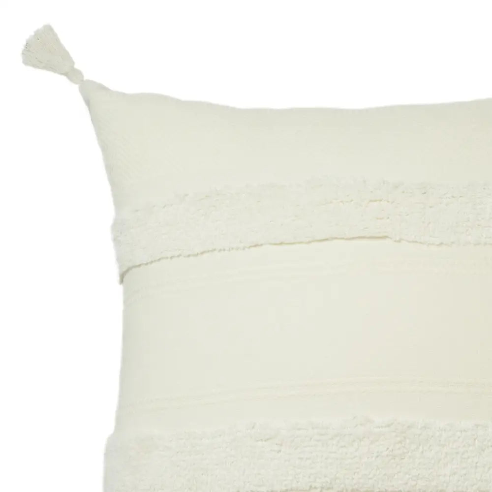 Accessorize Indra Cotton Cushion Cover Off White - Home & Garden > Bedding
