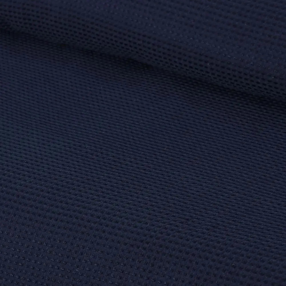 Accessorize Navy Waffle Polyester Quilt Cover Set Single - Home & Garden > Bedding