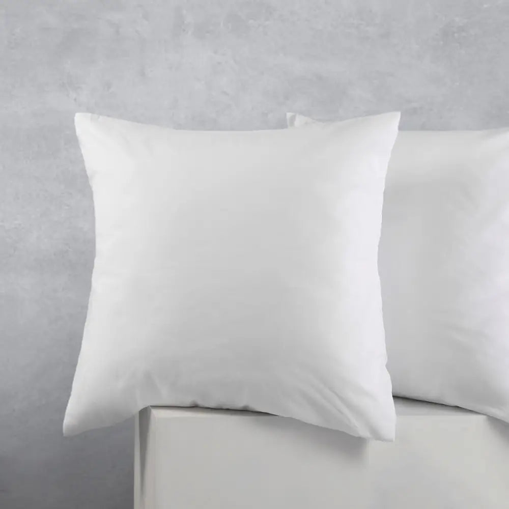 Accessorize Pair of Cotton Polyester European Pillowcases White - Home & Garden > Bedding