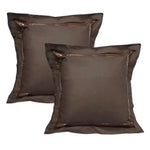 Accessorize Pair of Sequins Chocolate European Pillowcases 65 x 65 cm - Home & Garden > Bedding
