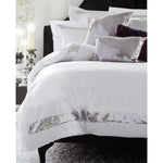 Accessorize Sequins White Cotton Quilt Cover Set Single - Home & Garden > Bedding