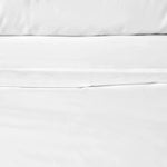 Accessorize White 400TC White Bamboo Cotton Double Stitched Quilt Cover Set Queen - Home & Garden > Bedding > Bed Sheets