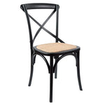 Aconite 7pc 180cm Dining Table Set 6 Cross Back Chair Solid Messmate Timber Wood - Furniture > Dining