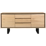 Aconite Buffet Table 180cm 2 Door 3 Drawer Solid Messmate Timber Wood - Natural - Furniture > Living Room