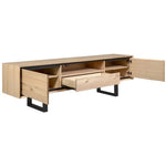 Aconite ETU Entertainment TV Unit 210cm Solid Messmate Timber Wood - Natural - Furniture > Living Room
