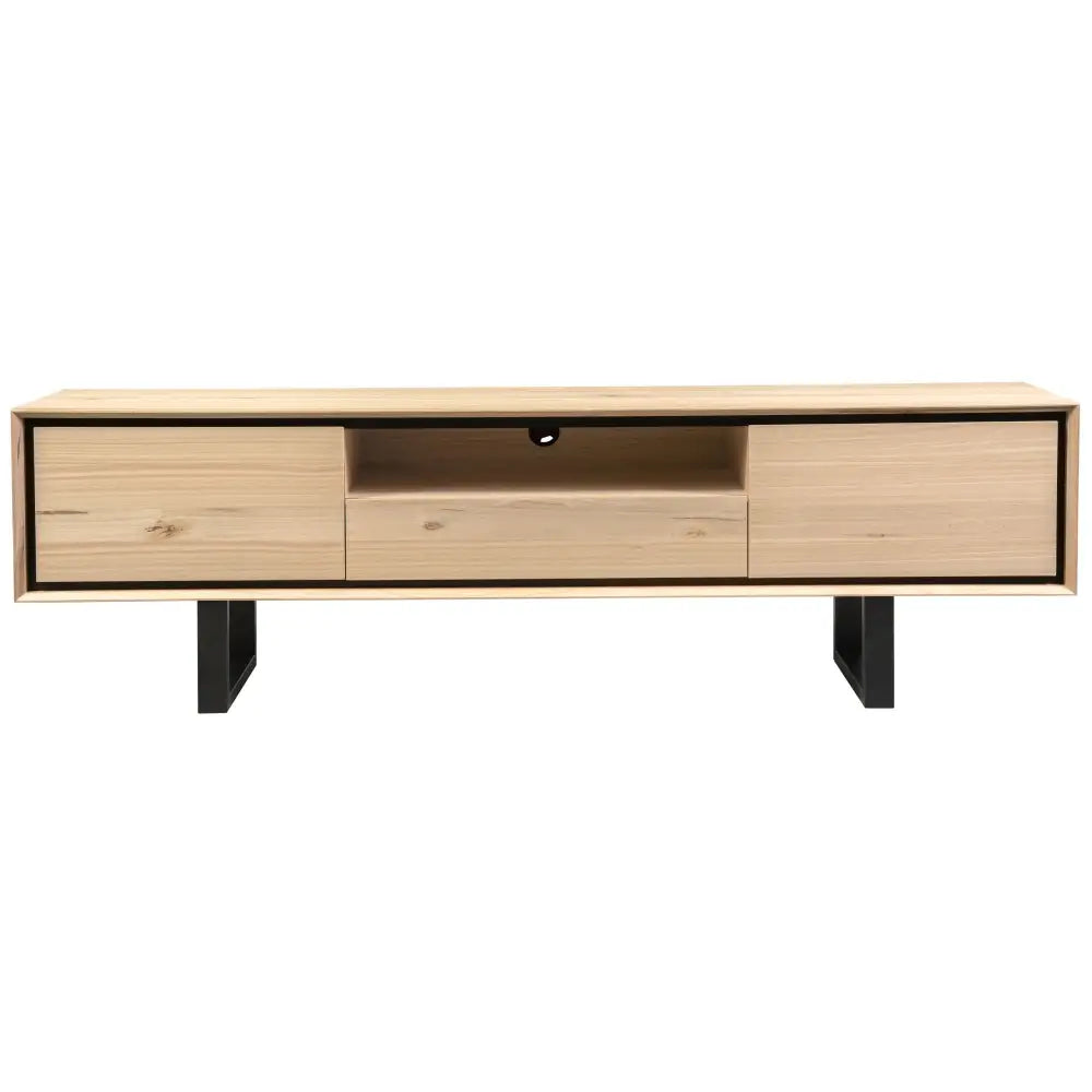 Aconite ETU Entertainment TV Unit 210cm Solid Messmate Timber Wood - Natural - Furniture > Living Room