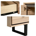 Aconite ETU Entertainment TV Unit 210cm Solid Messmate Timber Wood - Natural - Furniture > Living Room