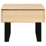 Aconite Lamp Side Sofa End Table 60cm Solid Messmate Timber Wood - Natural - Furniture > Living Room