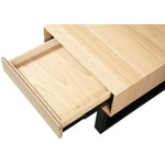 Aconite Lamp Side Sofa End Table 60cm Solid Messmate Timber Wood - Natural - Furniture > Living Room
