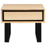 Aconite Lamp Side Sofa End Table 60cm Solid Messmate Timber Wood - Natural - Furniture > Living Room