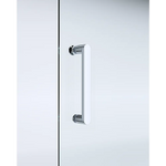 Adjustable 1000x1000mm Double Sliding Door Glass Shower Screen in Chrome - Furniture > Bathroom > Shower Heads & Screens