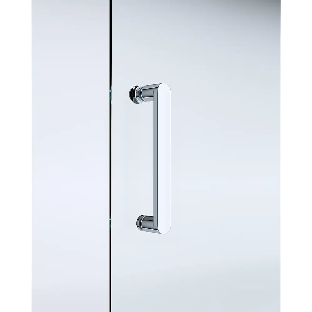 Adjustable 1000x1000mm Double Sliding Door Glass Shower Screen in Chrome - Furniture > Bathroom > Shower Heads & Screens