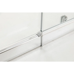 Adjustable 1000x1100mm Double Sliding Door Glass Shower Screen in Chrome - Furniture > Bathroom > Shower Heads & Screens