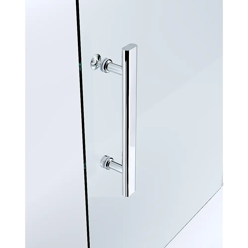 Adjustable 1100x1000mm Double Sliding Door Glass Shower Screen in Chrome - Furniture > Bathroom > Shower Heads & Screens