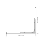 Adjustable 1100x1000mm Double Sliding Door Glass Shower Screen in Chrome - Furniture > Bathroom > Shower Heads & Screens