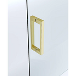 Adjustable 1200x1100mm Double Sliding Door Glass Shower Screen in Gold - Furniture > Bathroom > Shower Heads & Screens
