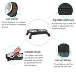 Adjustable Elevated Pet Feeder with Dual Stainless Steel Bowls -Foldable Anti-Slip Design for Dogs and Cats - Pet Care