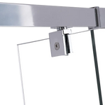Adjustable Semi Frameless Shower Screen (82~90) x 195cm Australian Safety Glass - Furniture > Bathroom > Shower Heads &