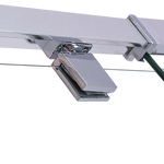 Adjustable Semi Frameless Shower Screen (82~90) x 195cm Australian Safety Glass - Furniture > Bathroom > Shower Heads &