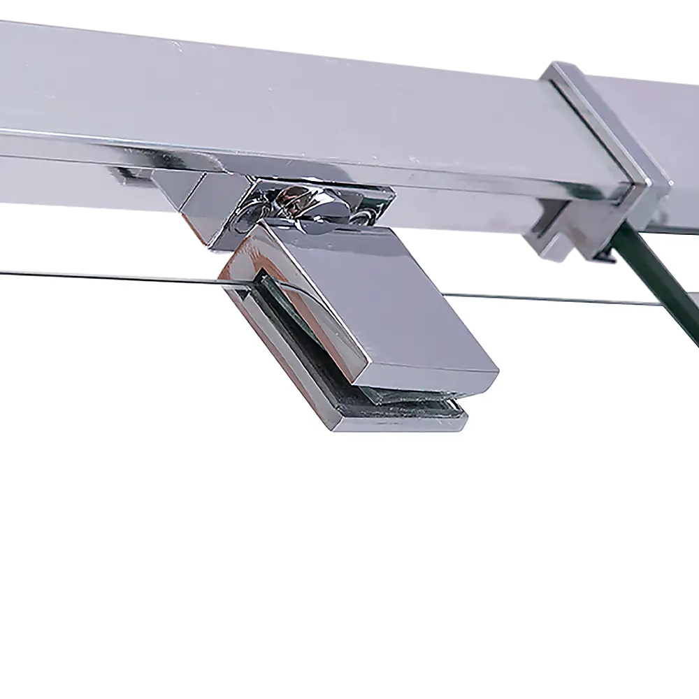 Adjustable Semi Frameless Shower Screen (82~90) x 195cm Australian Safety Glass - Furniture > Bathroom > Shower Heads &