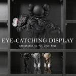 Adjustable Shelves CD DVD Bluray Media Book Storage Cupboard BLACK - Home & Garden > Storage