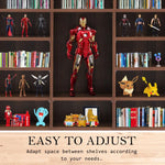 Adjustable Shelves CD DVD Bluray Media Book Storage Cupboard ESPRESSO - Home & Garden > Storage