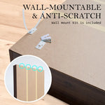 Adjustable Shelves CD DVD Bluray Media Book Storage Cupboard ESPRESSO - Home & Garden > Storage