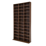 Adjustable Shelves CD DVD Bluray Media Book Storage Cupboard ESPRESSO - Home & Garden > Storage