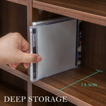 Adjustable Shelves CD DVD Bluray Media Book Storage Cupboard ESPRESSO - Home & Garden > Storage