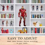 Adjustable Shelves CD DVD Bluray Media Book Storage Cupboard WHITE - Home & Garden > Storage