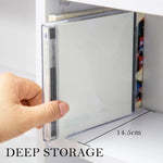 Adjustable Shelves CD DVD Bluray Media Book Storage Cupboard WHITE - Home & Garden > Storage
