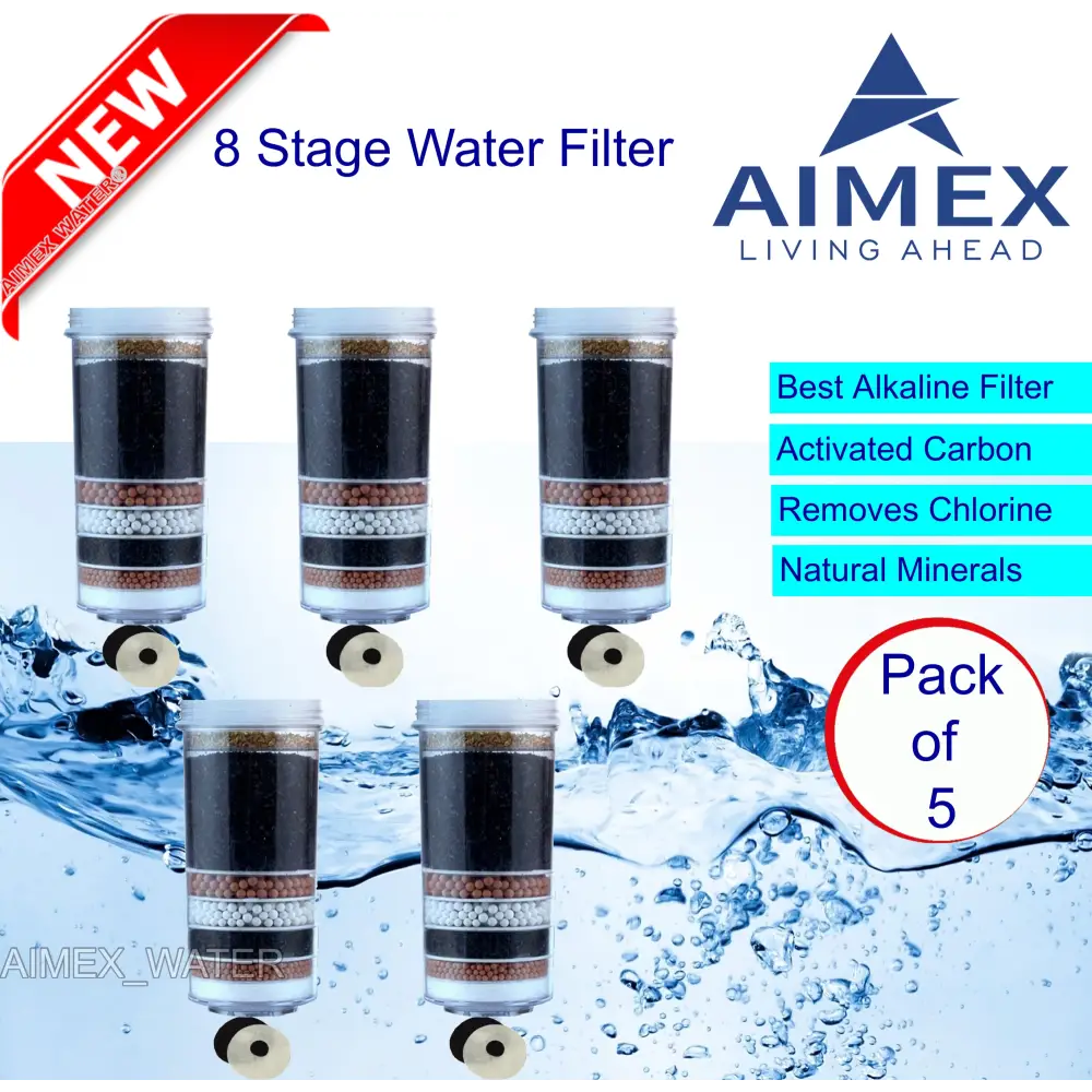 Aimex 8 Stage Water Filter Cartridges x 5 - Appliances > Appliances Others