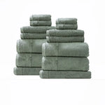 Aireys 650 GSM Zero Twist 14 Piece Agave Bath Towel by Renee Taylor - Home & Garden > Bathroom Accessories > Bath