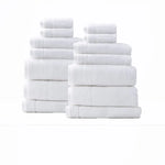 Aireys 650 GSM Zero Twist 14 Piece Snow Bath Towel by Renee Taylor - Home & Garden > Bathroom Accessories > Bath Towels