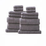 Aireys 650 GSM Zero Twist 14 Piece Vapour Bath Towel by Renee Taylor - Home & Garden > Bathroom Accessories > Bath