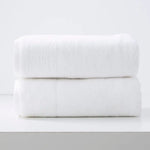 Aireys 650 GSM Zero Twist 2 Pack Snow Bath Sheet by Renee Taylor - Home & Garden > Bathroom Accessories > Bath Mats &