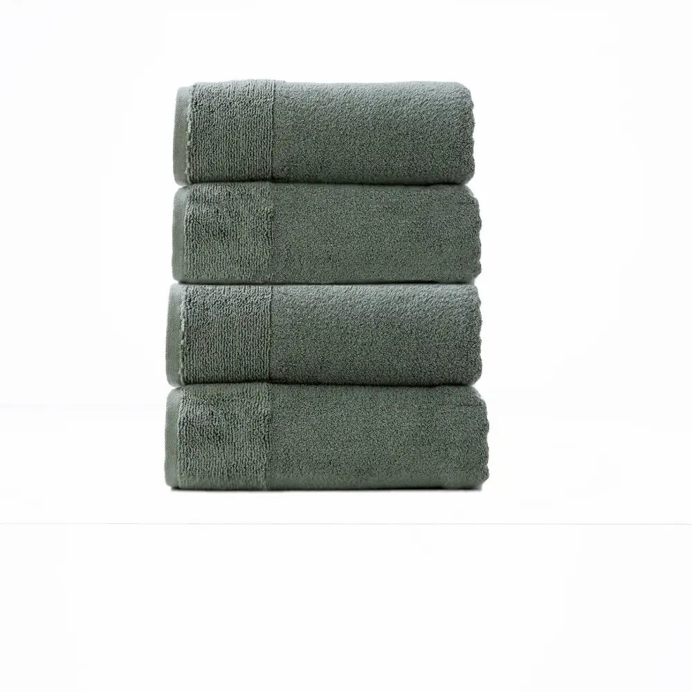 Aireys 650 GSM Zero Twist 4 Piece Agave Bath Towel by Renee Taylor - Home & Garden > Bathroom Accessories > Bath Towels