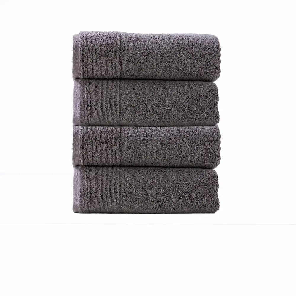 Aireys 650 GSM Zero Twist 4 Piece Nickel Bath Towel by Renee Taylor - Home & Garden > Bathroom Accessories > Bath