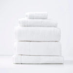 Aireys 650 GSM Zero Twist 5 Piece Bath Snow Towel by Renee Taylor - Home & Garden > Bathroom Accessories > Bath Towels
