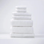 Aireys 650 GSM Zero Twist 7 Piece Snow Bath Towel by Renee Taylor - Home & Garden > Bathroom Accessories > Bath Towels