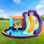 AirMyFun Inflatable Water Slide Kids Jumping Trampoline Castle Double Slide - Home & Garden > Pool & Accessories > Pool