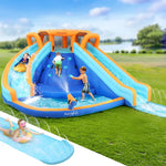 AirMyFun Kids Inflatable Pool Water Double Slide Park Jumping Castle 465X390CM - Baby & Kids > Baby & Kid’s Toys >