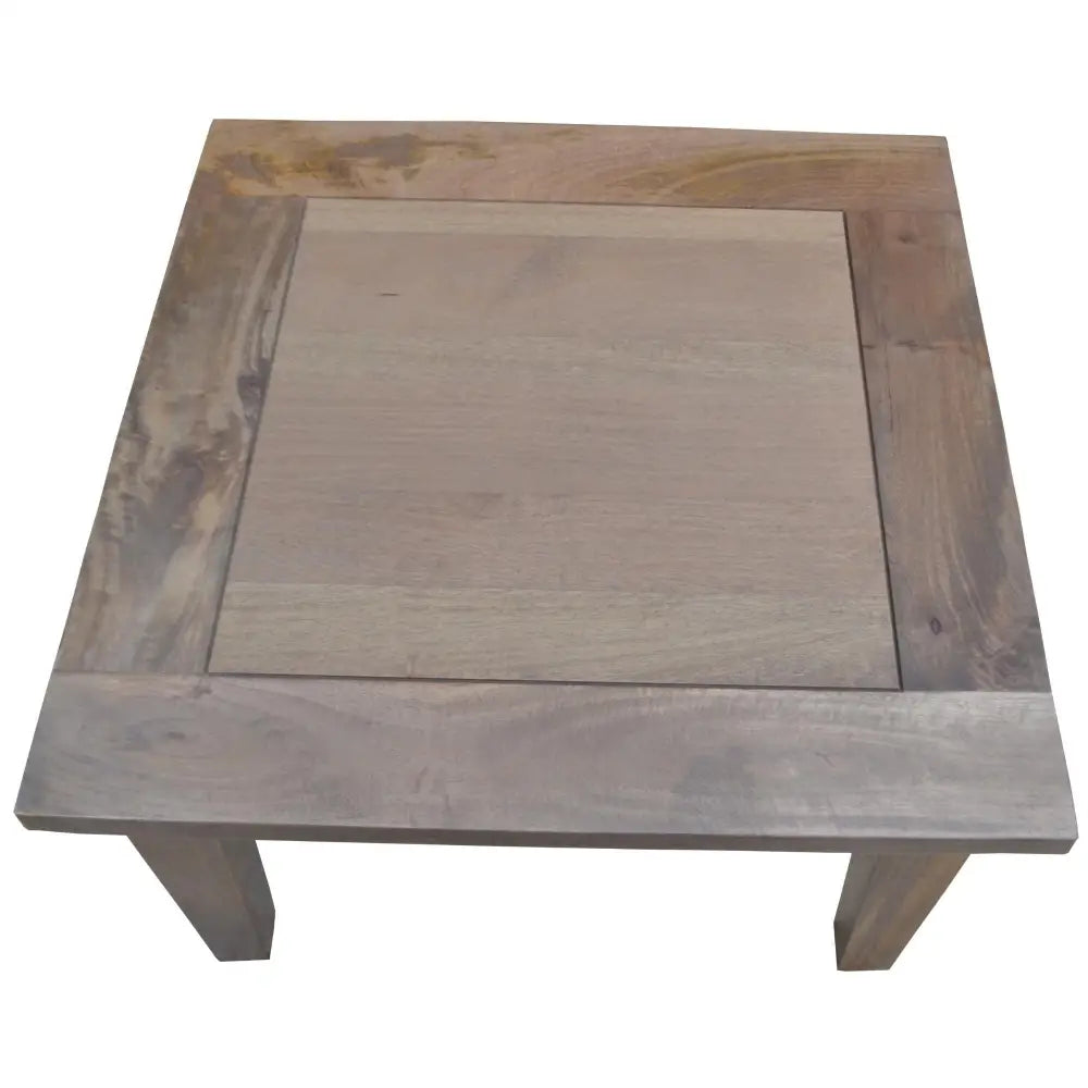 Aksa Lamp Table 60cm Solid Mango Wood Coffee Side Sofa End Desk - Furniture > Living Room