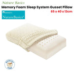 Alastairs Nature Basics Sleep System Memory Foam Gusset Pillow 65 x 40 x 13cm - Home & Garden > Bedding > Pillows