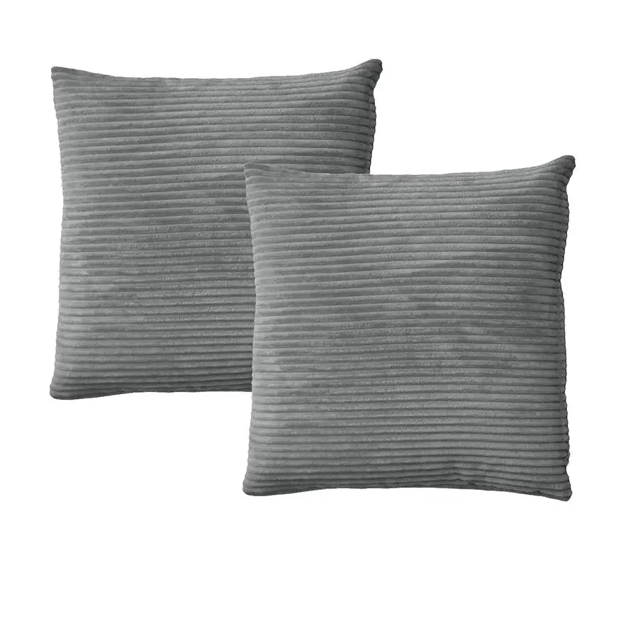 Alastairs Ruby Charcoal Pair of European Pillowcases - Home & Garden > Bedding > Pillowcases