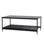 ALCONA Coffee Table In Matte Black - Furniture > Living Room