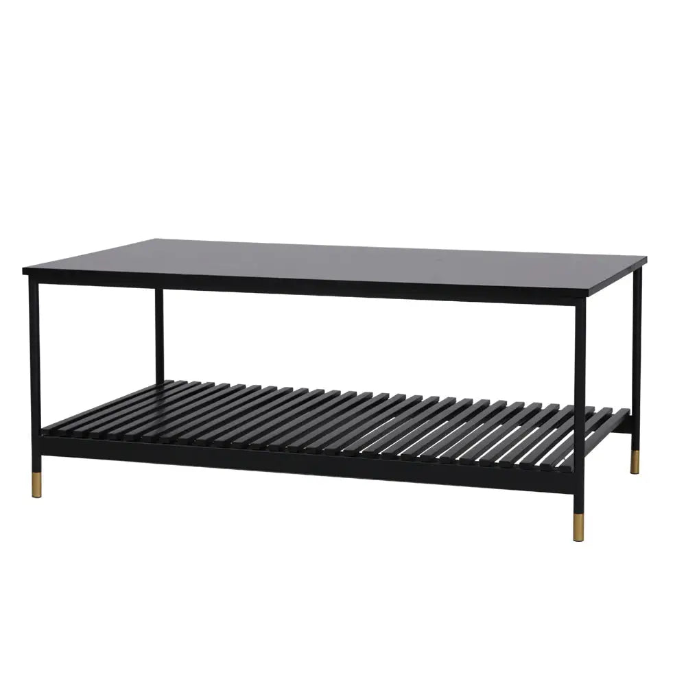 ALCONA Coffee Table In Matte Black - Furniture > Living Room