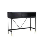 ALCONA Console Table In Matte Black - Furniture > Living Room